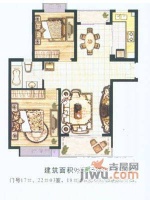 嘉利明珠城2室2厅2卫124㎡户型图