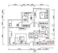 嘉利明珠城1室0厅1卫户型图