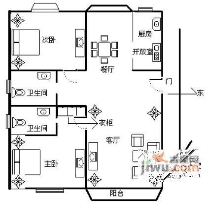 祥和名邸6室3厅4卫户型图