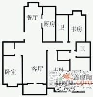 湾流域城二期4室2厅2卫255㎡户型图