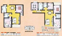 上海花城4室2厅2卫160㎡户型图