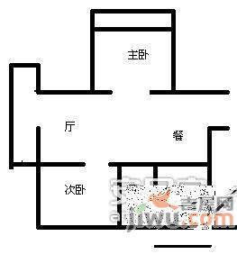 上海花城2室2厅1卫136㎡户型图