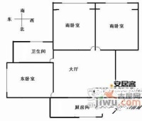 海申花园3室1厅1卫121㎡户型图