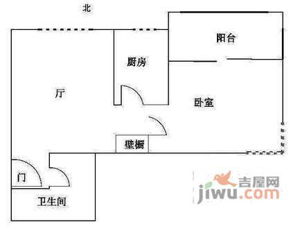 中凯城市之光1室1厅1卫82㎡户型图