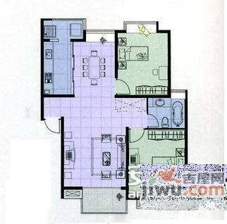 真源小区2室2厅1卫113㎡户型图