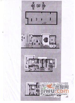 锦秋花园4室2厅3卫210㎡户型图