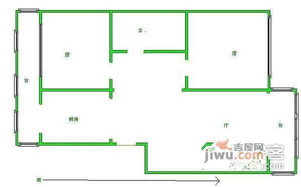 锦秋花园3室3厅3卫户型图