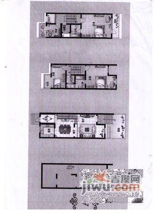 锦秋花园3室2厅3卫187㎡户型图