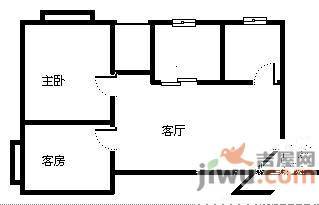 世纪之门2室1厅1卫65㎡户型图