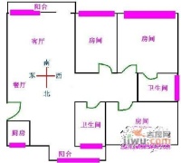 元丰天山花园3室2厅2卫184㎡户型图