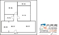 元丰天山花园2室2厅1卫115㎡户型图