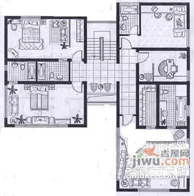 虹桥新城3室3厅2卫165㎡户型图