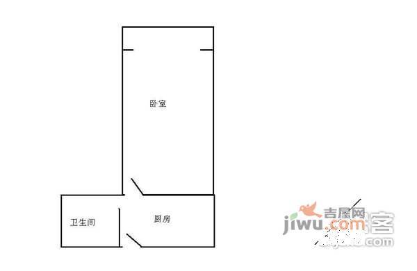 梅陇十一村1室0厅1卫户型图