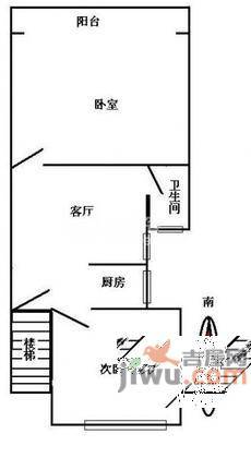 梅川一街坊2室1厅1卫70㎡户型图