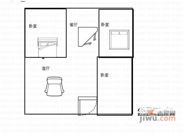 志成花苑知雅汇1室1厅1卫200㎡户型图