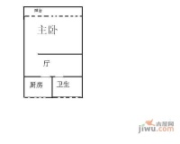 平吉二村莲花新城1室1厅1卫户型图