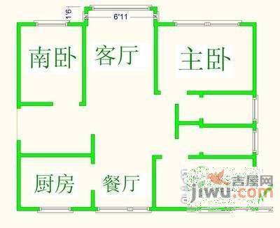 美林小城5室2厅2卫128㎡户型图