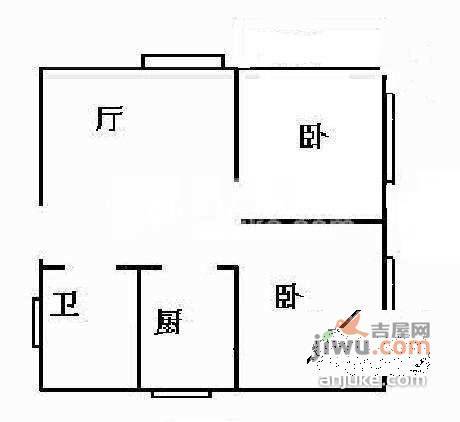 枫景苑2室2厅2卫131㎡户型图