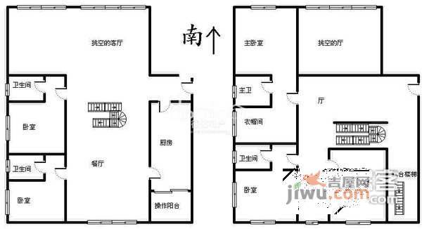 枫景苑5室2厅3卫275㎡户型图