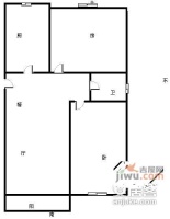 上海春天2室2厅1卫109㎡户型图