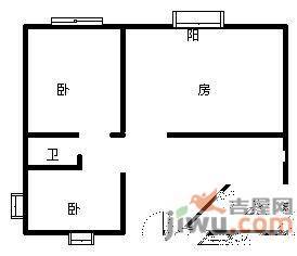 潍坊十村3室1厅1卫73㎡户型图