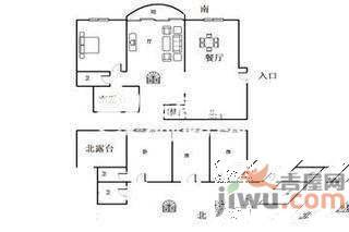 达安花园4室3厅2卫214㎡户型图