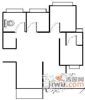 大华清水湾花园3室2厅1卫134㎡户型图