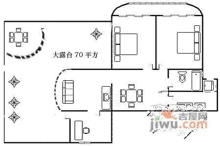 上海苏堤春晓名苑3室2厅1卫131㎡户型图