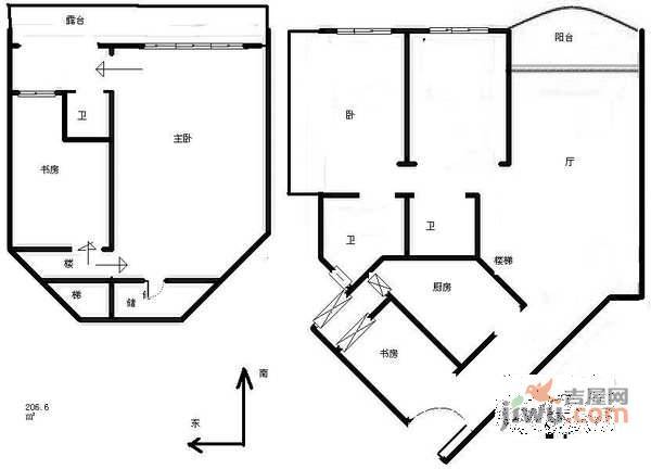 三和花园4室3厅3卫259㎡户型图