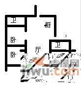 三和花园3室2厅2卫126㎡户型图