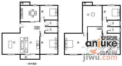 仁恒河滨花园7室3厅4卫463㎡户型图