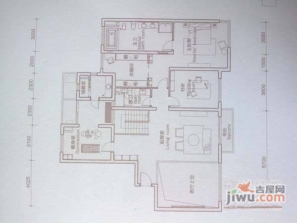 仁恒河滨花园5室3厅4卫466㎡户型图