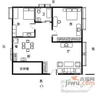 浦发绿城北区2室2厅1卫83㎡户型图