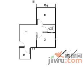 新湖明珠城2室1厅1卫79㎡户型图