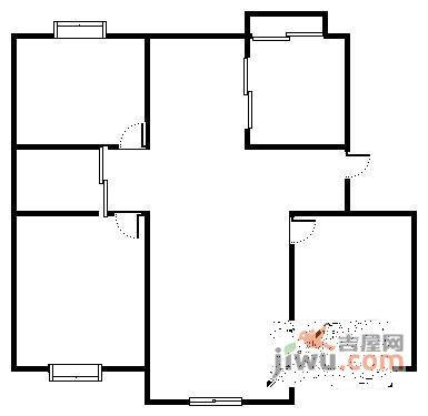 新湖明珠城3室2厅1卫130㎡户型图