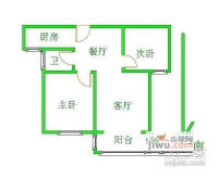 绿地世纪城二期2室2厅1卫109㎡户型图