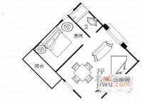 春天花园1室1厅1卫63㎡户型图