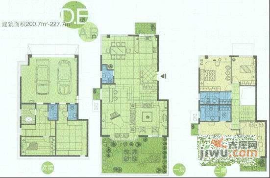 春天花园5室3厅4卫户型图