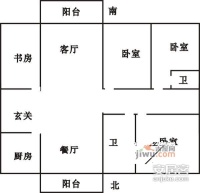 金汇华光城4室2厅2卫226㎡户型图