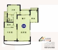 上海康城一期2室2厅2卫130㎡户型图