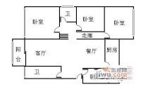 上海康城一期3室2厅3卫145㎡户型图