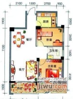 上海奥林匹克花园2室2厅1卫143㎡户型图