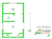 申良花园1室1厅1卫54㎡户型图