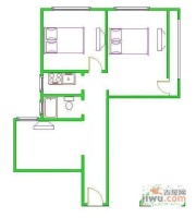 四和花园3室0厅1卫74㎡户型图