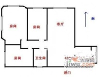 桃林一小区3室2厅1卫126㎡户型图