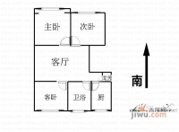 桃林一小区3室1厅1卫111㎡户型图