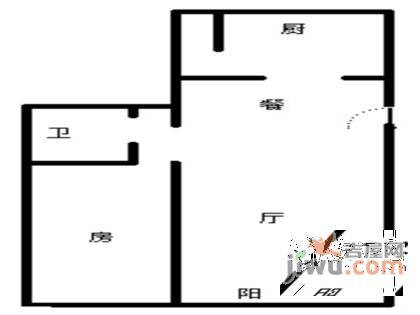 爱家亚洲花园1室2厅1卫85㎡户型图