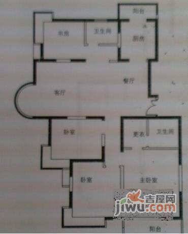 爱家亚洲花园4室2厅2卫146㎡户型图