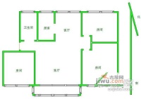 东城新村3室2厅1卫108㎡户型图