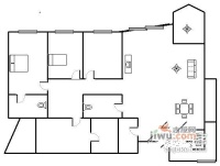 东方龙苑4室2厅2卫户型图